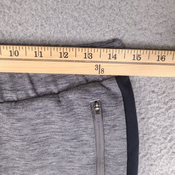 Puma Sweatpants Joggers Mens Medium Gray 28 Waist Activewear Zip Pockets Sports - Picture 12 of 15